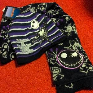 Nightmare Before Christmas Scarf + Reversible Hat